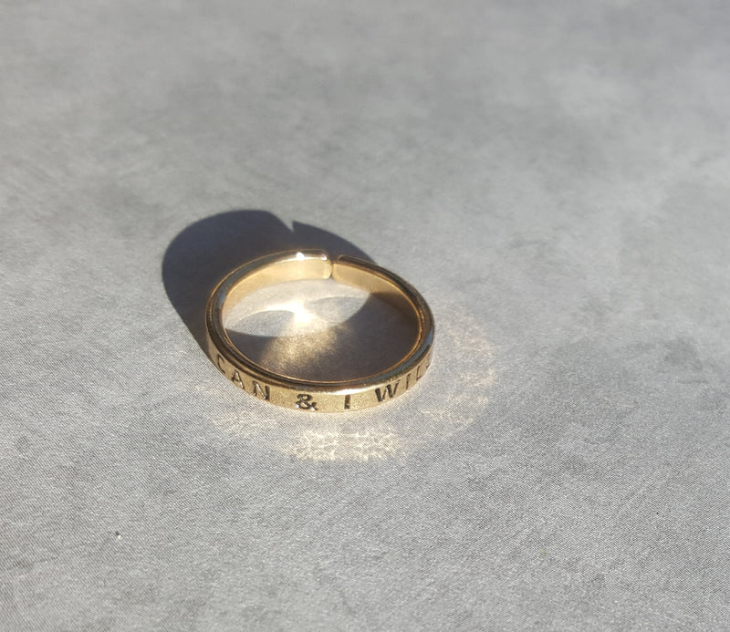 'I CAN & I WILL' RING