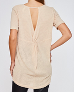 Knotted Back Short Sleeve Top