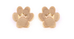Gold Paw Earrings